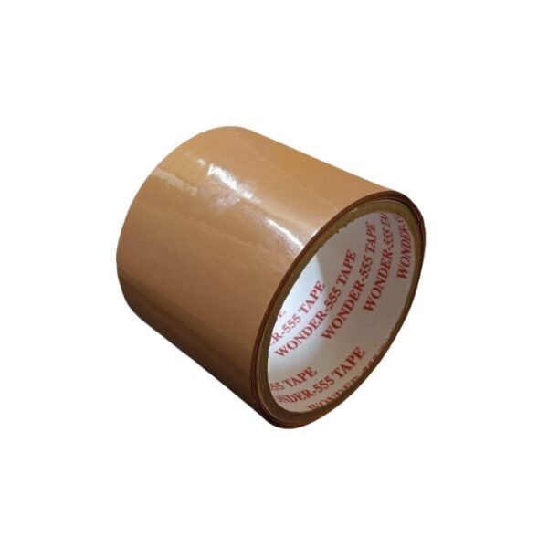Cello Tape (3"-50 MTR BROWN 42 MICRON (APPROX),PER COIL,4 NOS)